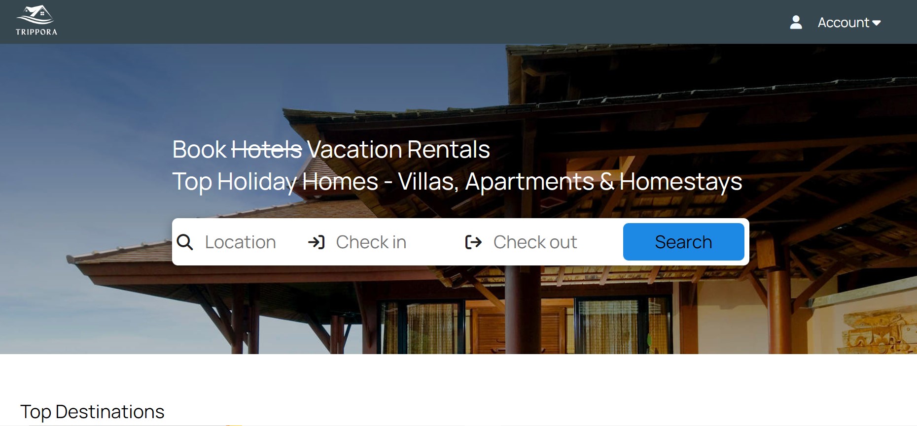 Trippora: Hotel Rent Website
